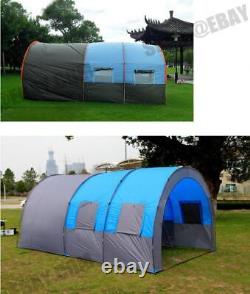 8-10 Person Large Family Tents Waterproof Column Tunnel For Outdoor Camping