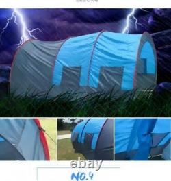 8-10 Person Large Outdoor Double Layer Tent Tunnel Camping Family Travel Tent
