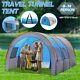 8-10 Person Large Outdoor Double Layer Tent Tunnel Camping Family Travel Tent Uk
