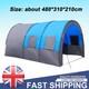 8-10 Person Outdoor Camping Tent Instant Family Double Layer Tent Rainfly Tent