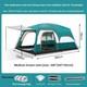 8-12 Man Large Family Tent With Awning Outdoor Camping Hiking Shelter 210d Oxford