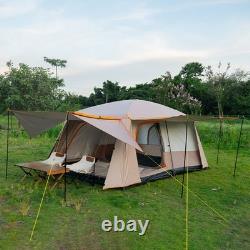 8-12 Person Camping Tent Large Capacity Cabin Tents Waterproof Portable YHPY