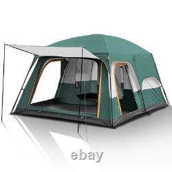 8-12 Person Large Camping Tent 2 Room And 1 Living Room Sunshine Shelter k R9W5