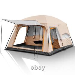 8-12 people Large Camping Tent Waterproof Family Outdoor Hiking Shelter a R5P3