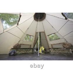 8 Person 18' x 18' Teepee Tent Camping Outdoors Hunting Water Weather Proof