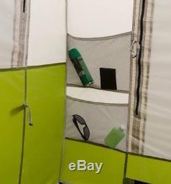 8 Person Double Cabin Camping Tent Sleeps Large Instant 2 Separate Rooms Doors