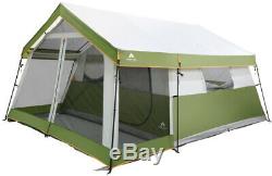 8-Person Family Cabin Tent With Screen Porch + Carry Bag Outdoor Hiking Shelter