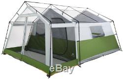 8-Person Family Cabin Tent With Screen Porch + Carry Bag Outdoor Hiking Shelter