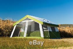 8-Person Family Cabin Tent With Screen Porch + Carry Bag Outdoor Hiking Shelter