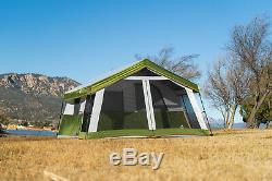 8-Person Family Cabin Tent With Screen Porch + Carry Bag Outdoor Hiking Shelter