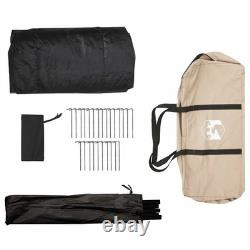 8 Person Family Camping Tent Waterproof Outdoor Shelter Cream Large Tent