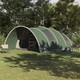 8 Person Tunnel Tent Large Waterproof Family Camping Shelter Grey Orange