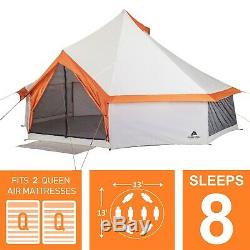 8 Person Yurt Outdoor Camping Tent Entire Family Waterproof Large tall big size