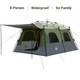8 Persons Waterproof Large Portable Family Tent Pop Up Cabin Camping Shelter