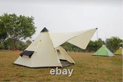 8 person camping tent berth family Awning poles Outdoor tent Shelter Groundsheet