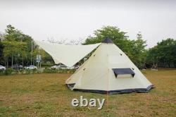 8 person camping tent berth family Awning poles Outdoor tent Shelter Groundsheet