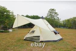 8 person camping tent berth family Awning poles Outdoor tent Shelter Groundsheet