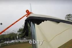 8 person camping tent berth family Awning poles Outdoor tent Shelter Groundsheet