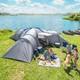 9man Tunnel Tent 3bedrooms Living Area Porch Camping Hiking Blackout Shelter
