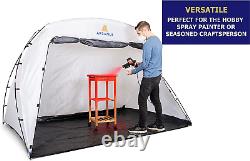 ARRANUI Large Spray Paint Tent with Built-in Floor and Screen Portable Booth