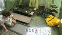 Airbeam Green Tunnel Tent Camping Shelter with Large Window (Furnishings incl.)