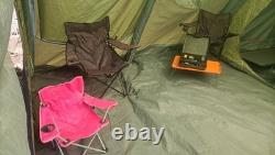 Airbeam Green Tunnel Tent Camping Shelter with Large Window (Furnishings incl.)