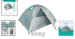 All-Season Waterproof Camping Tent Spacious 4 Person with Rainfly & Easy Setup