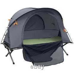 All in 1 Person Camping Tent with Bed and Self-Inflating Air Mattress, Carry Bag