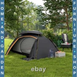 Aluminium Dome Camping Tent 1 to 2 Man 2000mm Waterproof with Rainfly Portable