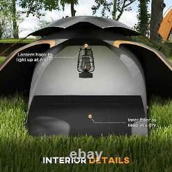 Aluminium Dome Camping Tent 1 to 2 Man 2000mm Waterproof with Rainfly Portable