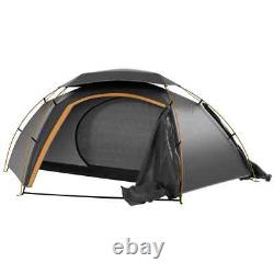Aluminium Dome Camping Tent 1 to 2 Man 2000mm Waterproof with Rainfly Portable