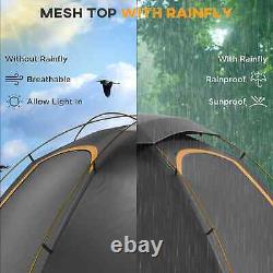 Aluminium Dome Camping Tent 1 to 2 Man 2000mm Waterproof with Rainfly Portable