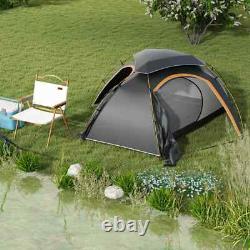 Aluminium Dome Camping Tent 1 to 2 Man 2000mm Waterproof with Rainfly Portable
