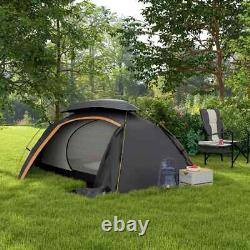 Aluminium Dome Camping Tent 1 to 2 Man 2000mm Waterproof with Rainfly Portable