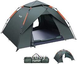 Amflip Camping Tent Automatic 3 Man Person Instant Tent Pop Up Ultralight Dome