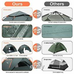 Amflip Camping Tent Automatic 3 to 4 Person Instant Tent Pop Up Ultralight Dome