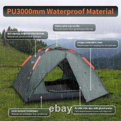 Automated 3-Person Camping Tent Lightweight & Waterproof for All Seasons