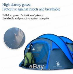 Automatic Large Family Tent 3-4 People Camping Throwing Pop Up Second Open Tent