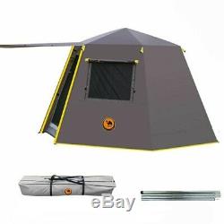 Automatic Outdoor Camping Tent Hexagonal Aluminum Pole 3-4 Persons 245x245x165CM