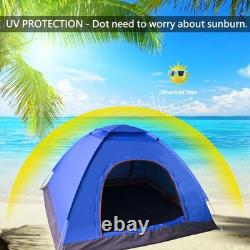 Automatic Pop Up Tent 3-4 Person Outdoor Hiking Camping Waterproof UV Protection
