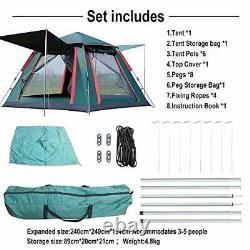 Aystkniet Automatic Instant Camping Tent for 3 to 5 Person, Pop-Up Tent