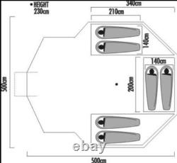 Aztec Palacio Dome Tent Large 6 Berth