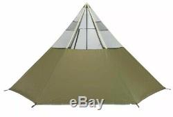 B New Large Outdoor Camping 6-8 PERSON Family TEEPEE TIPI TENT WATERPROOF