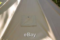 BOTANEX LUXURY Cotton Canvas Bell Tent Extra Large 6 metre