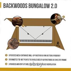 Backwoods Bungalow Ultralight Bushcraft Shelter 2.0, Backpacking Tent