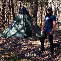 BattlBox Tupik 2-Person Camping Tent Teepee with Ventilation & Bug Protection