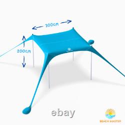 Beach Master Large Portable Canopy Beach Tent Shade Shelter