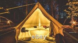 Bell Tent Canvas Tent Teepee/Tipi Outdoor Glamping Large Fire Retardant