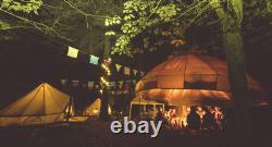 Bell Tent Canvas Tent Teepee/Tipi Outdoor Glamping Large Fire Retardant