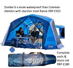 Berghaus 3.5m Dome event Shelter, Gazebo complete walls and doors set RRP £600